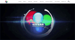 Desktop Screenshot of esferaproductions.com