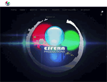 Tablet Screenshot of esferaproductions.com